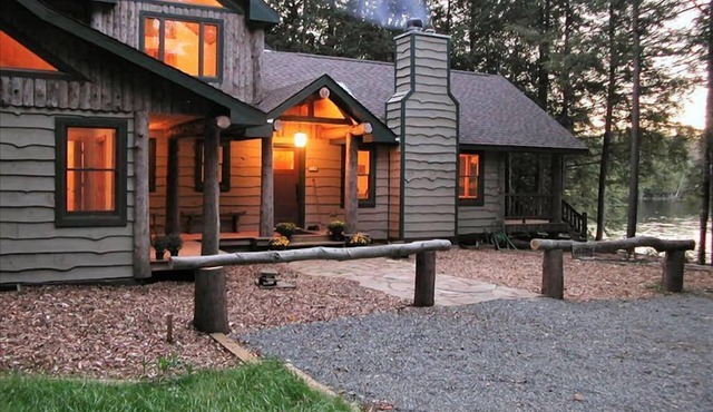 Beautiful lake camp on Upper Saranac Lake