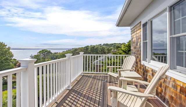 Beautiful Southampton Home with breathtaking waterfront views, front porch,.