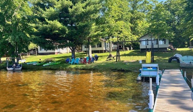 Cabin located on Robinson Lake. Rent all 3 for a multifamily vacation