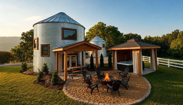 Cozy Ridge Silo - Sleeps 6 with Private Hot Tub