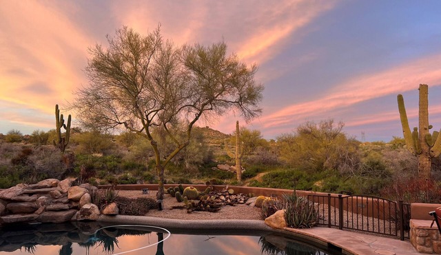 Desert living with gourmet kitchen, pool, spa, and separate casita!