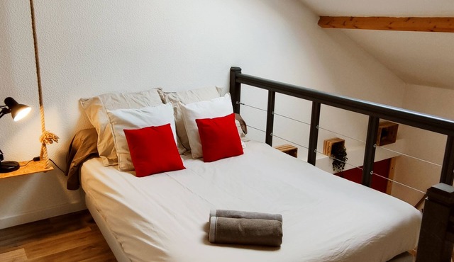 Duplex Indus★Hyper centre★Parking privé★TV★FIBRE★ in Angers