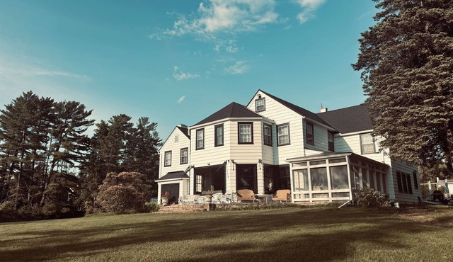Experience Island Estate, a grand historic home, downtown LaPointe, 9 bed 7bath