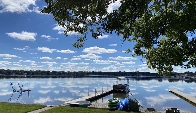 Experience lake life at our 3-bedroom beachfront cottage, near Grand Rapids.
