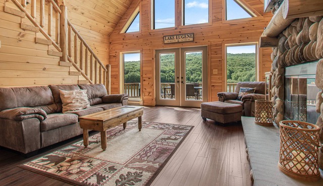 Lake Eugene Luxury Log Estate Brand New Built in 2019! Lake Front Baseball!
