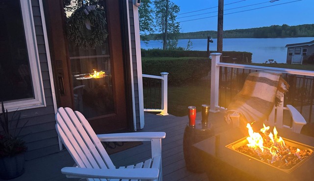 Lake front retreat with hot tub and lake access. Stay and relax and enjoy.