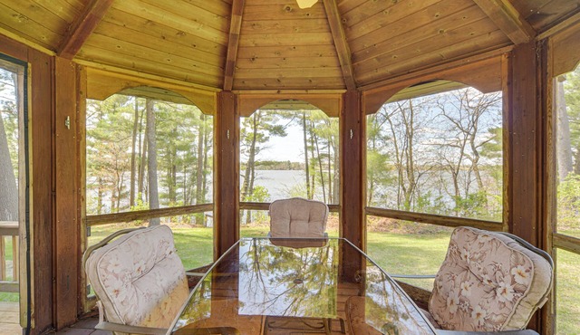 Lakefront Chetek Haven: Dock, Screened Gazebo