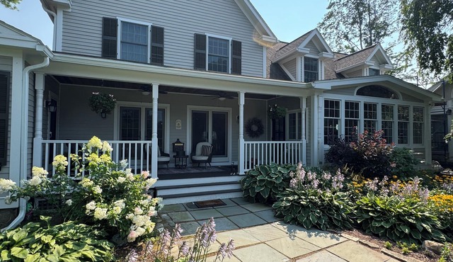 Large open floor plan. Private yet close to everything. Lovely meadow views