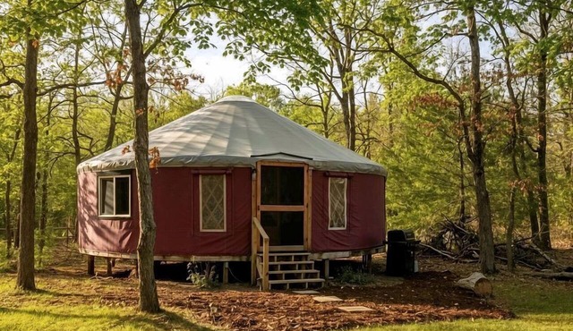 Luxurious Modern Yurt with Stargazing Dome near Pere Marquette River – Baldwin, Michigan