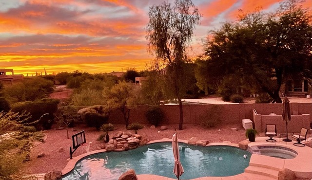 Luxury Resort-Style Community-Las Sendas: Private Pool/Spa, Golf, games, sunsets