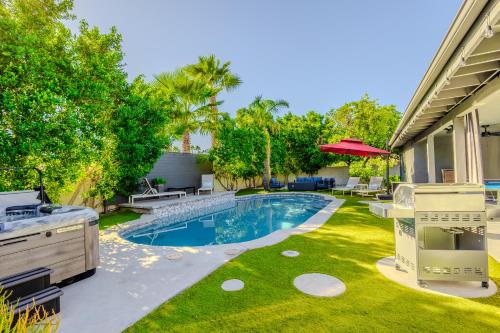 Luxury Scottsdale Retreat with Heated Pool, Hot Tub, Fire Pit & Game Room & Sleeps 12