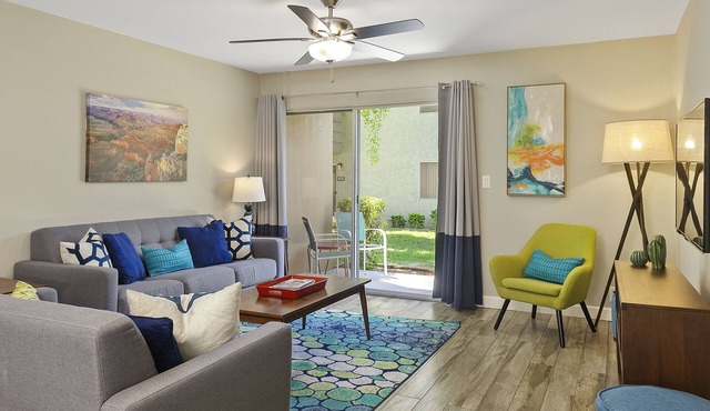 Modern and Peaceful Single Level Condo in Old Town w/Heated Pool!