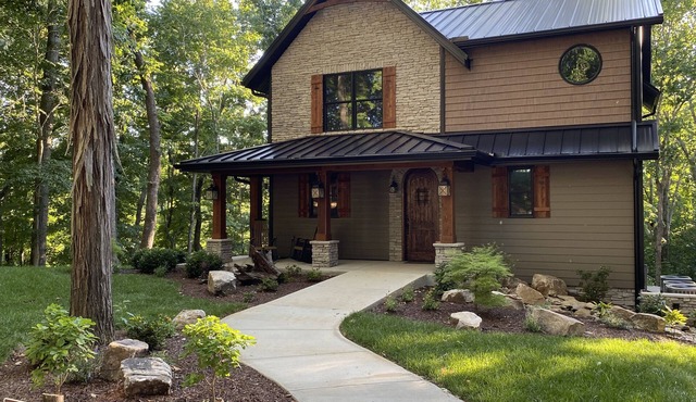 Modern/rustic chalet nestled in the woods at Paradise Ranch & Retreat