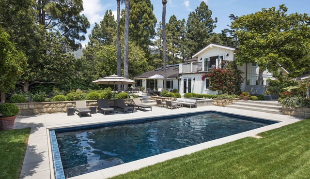 Montecito Summer Resort Estate Pool, Koi Pond