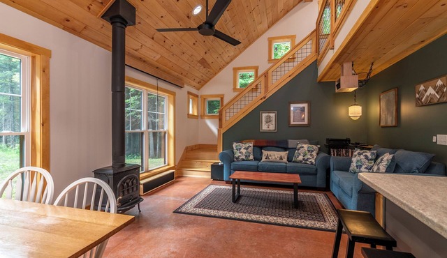 Newly built custom home nestled on the edge of the Bigelow Preserve