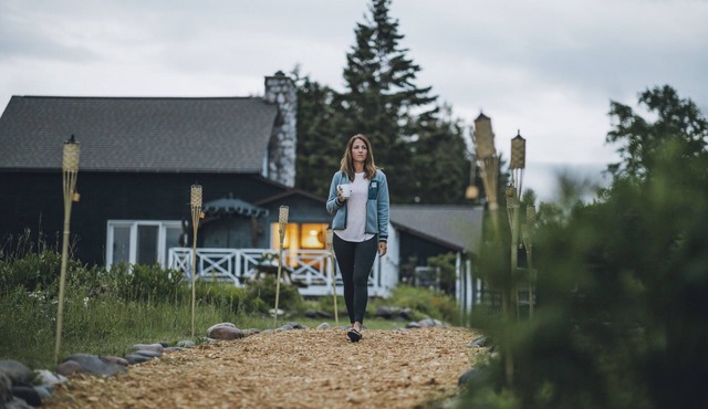 NORTHERN LIGHTS! Stately 5 bedroom beach house on Lake Superior.
