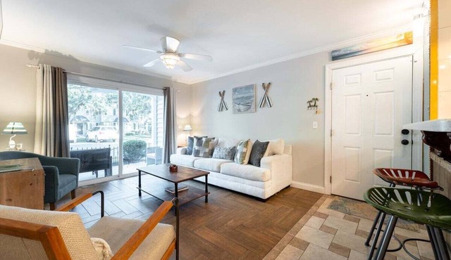 Ocean Walk Retreat | Heated Pool Condo Near St. Simons Village