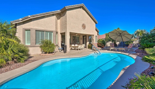 Play Pool, Grill Out! Group-Friendly Glendale Home