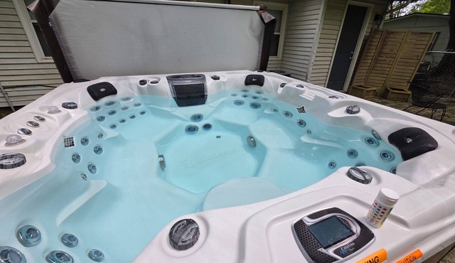Relax and unwind with deluxe hot tub close to downtown Miamisburg.