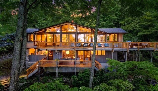 Retro Metro Deck House | MCM Gem with Hot Tub & Spectacular Views!