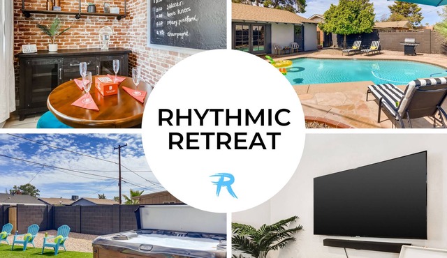 RHYTHMIC RETREAT: POOL + SPA + CORNHOLE + MORE