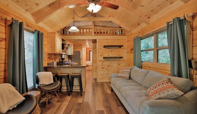 River Tiny Cabin with Shared Swim, and and Hot Tub