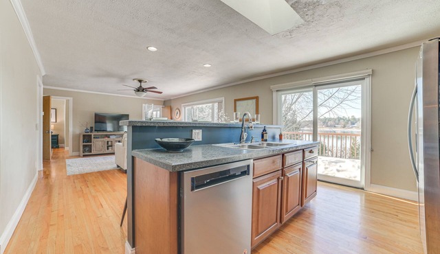 Riverfront Cheboygan Home w/Deck & Boat Dock!