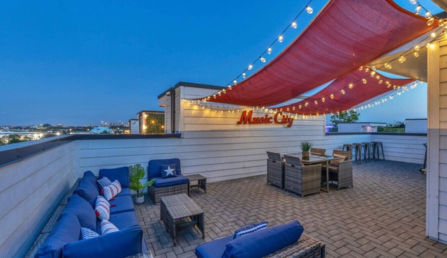 Rooftop Fire Pit + River Views | 4BR, 4 Private Baths | Sleeps 12