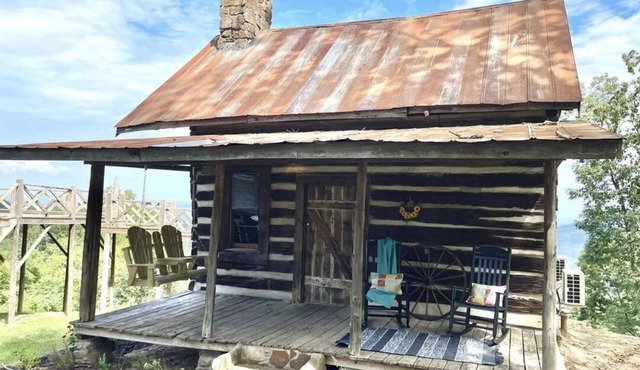 Rustic cabin with modern amenities overlooking Lake Guntersville. in Dutton