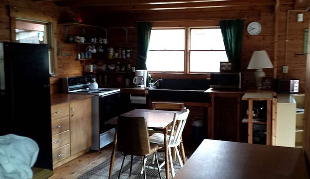 Rustic Camping Cabin with Fireplace in Private Woods near Bangor, Maine in Exeter