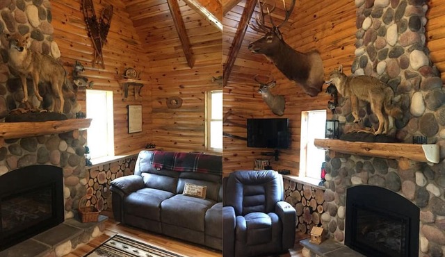 Rustic Log Cabin on the Upper Peninsula in Blaney Park, Michigan