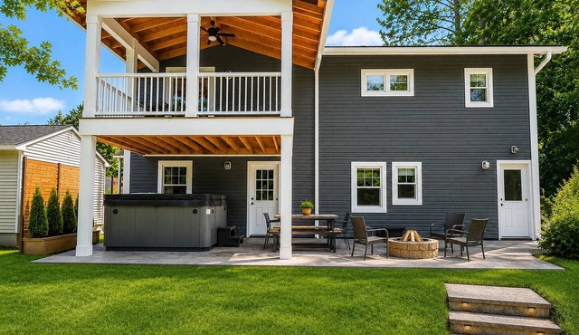 Second floor unit close to downtown Beulah & Crystal Lake for year-round fun!