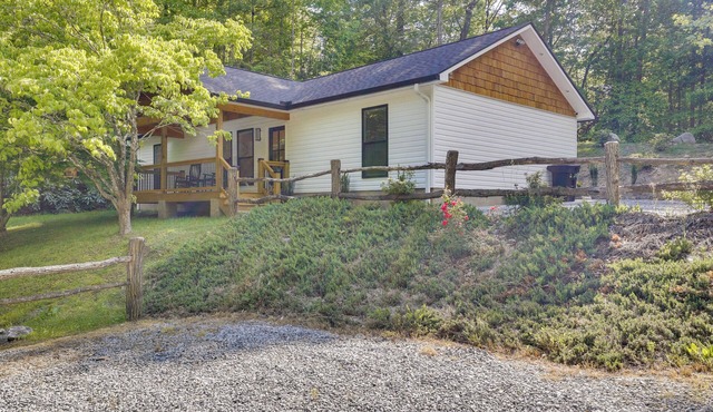 Sleek Hillside Getaway in Brevard, Dogs Welcome!