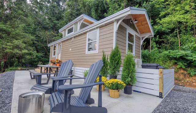 The Leconte Tiny Home Overlooking the Pigeon River