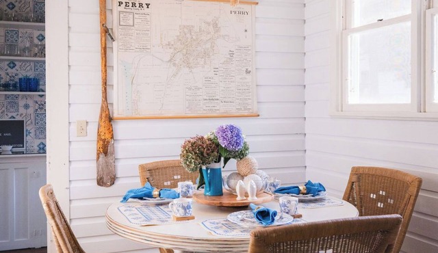The ultimate cottage core experience in a serene lake country setting overlooking Silver Lake - minutes from Letchworth State Park and downtown Perry, NY