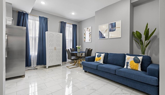 This modern 5-bedroom, 3-bathroom home in Jersey City offers everything you need