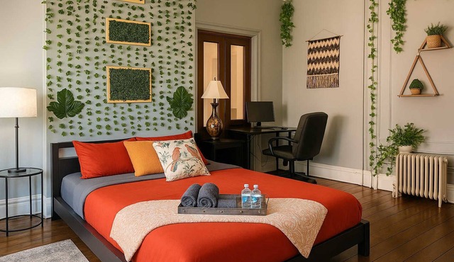 Walk to Trinity Hartford 2BR Gem Barry Square