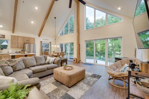 Waterfront Webster Cabin w/Dock on Warner Lake!