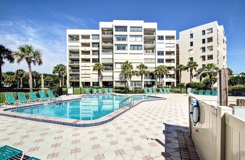 Amelia City Condo | Oceanfront | Private Covered Balcony | Beautiful 4th Floor Amelia Surf and Racquet Condo