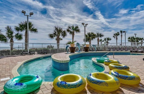 Myrtle Beach Condo | · Spacious Angle Oceanfront - Indoor Waterpark, Multiple Pools, Free Wifi